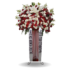 Standing flower Nalea Florist ROSAVERA 21 dengan rangkaian bunga segar untuk berbagai ucapan