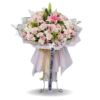 Standing flower Nalea Florist CALORIA 20 dengan rangkaian bunga segar untuk berbagai ucapan