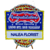 Karangan bunga papan selamat sukses Nalea Florist ALUNA 01 dengan rangkaian bunga segar