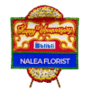 Karangan bunga papan selamat sukses Nalea Florist ALUNA 01 dengan rangkaian bunga segar