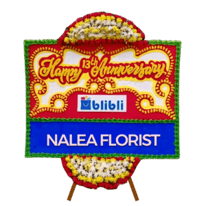 Karangan bunga papan selamat sukses Nalea Florist ALUNA 01 dengan rangkaian bunga segar