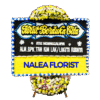 Karangan bunga papan duka cita Nalea Florist ZELVIA 25 dengan rangkaian bunga segar
