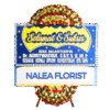 Karangan bunga papan selamat sukses Nalea Florist DELFINA 28 dengan rangkaian bunga segar