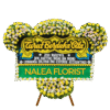 Karangan bunga papan duka cita Nalea Florist ELORA 05 dengan rangkaian bunga segar