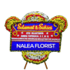 Karangan bunga papan selamat sukses Nalea Florist NADINE 14 dengan rangkaian bunga segar