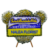 Karangan bunga papan duka cita Nalea Florist WILONA 23 dengan rangkaian bunga segar