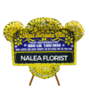 Karangan bunga papan duka cita Nalea Florist DEBORAH 29 dengan rangkaian bunga segar