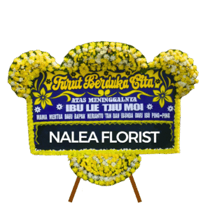 Karangan bunga papan duka cita Nalea Florist DEBORAH 29 dengan rangkaian bunga segar