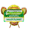 Karangan bunga papan selamat sukses Nalea Florist JOANNA-35 dengan rangkaian bunga segar