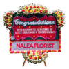 Karangan bunga papan selamat sukses Nalea Florist BRIELLA 02 dengan rangkaian bunga segar