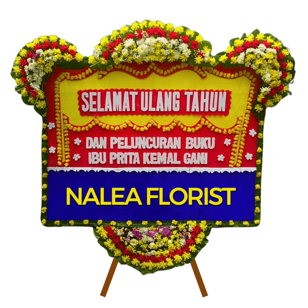 Karangan bunga papan selamat sukses Nalea Florist GABRIELLA 07 dengan rangkaian bunga segar
