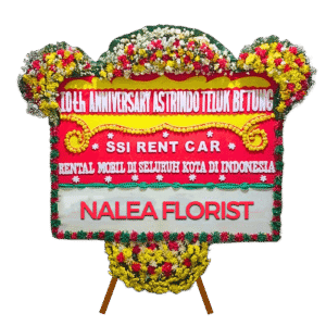 Karangan bunga papan selamat sukses Nalea Florist ILARIA 09 dengan rangkaian bunga segar