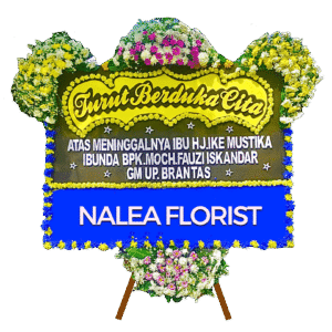 Karangan bunga papan duka cita Nalea Florist KARINA 11 dengan rangkaian bunga segar