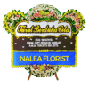 Karangan bunga papan duka cita Nalea Florist LUCELLA 12 dengan rangkaian bunga segar
