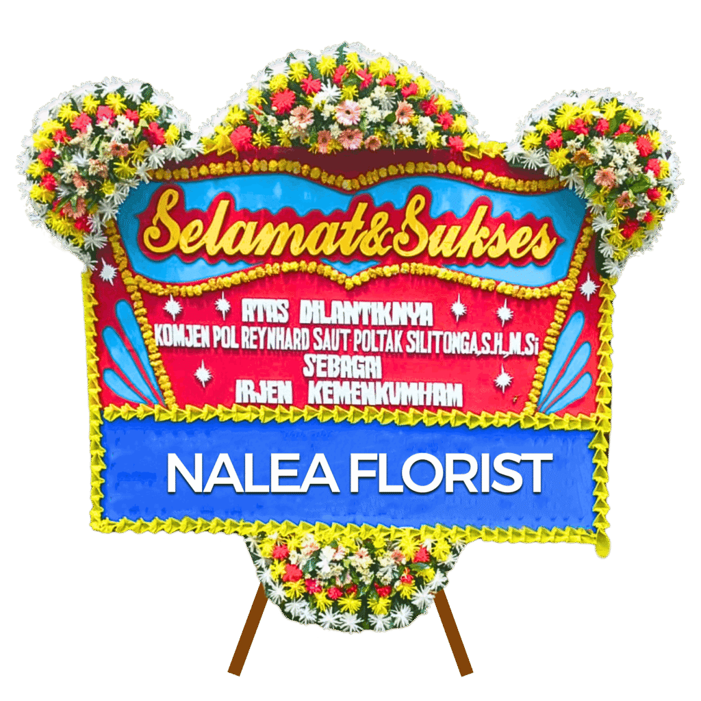 Karangan bunga papan selamat sukses Nalea Florist NORELLA 14 dengan rangkaian bunga segar
