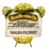 Karangan bunga papan duka cita Nalea Florist ORABELLA 15 dengan rangkaian bunga segar