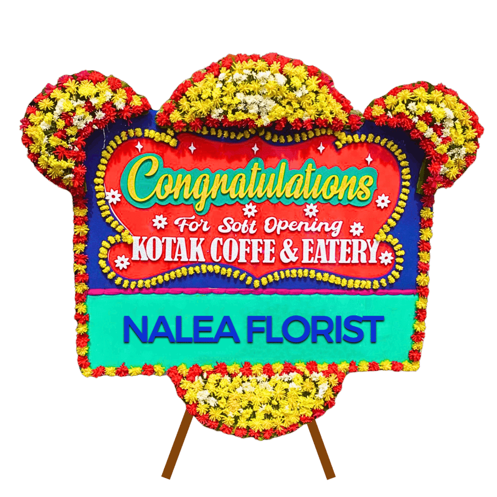 Karangan bunga papan selamat sukses Nalea Florist WILLOW 23 dengan rangkaian bunga segar