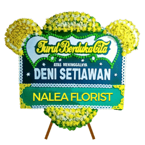 Karangan bunga papan duka cita Nalea Florist ISADORA 33 dengan rangkaian bunga segar