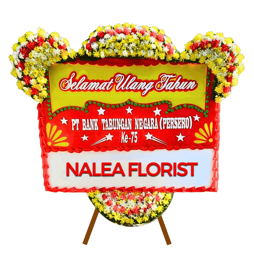 Karangan bunga papan selamat sukses Nalea Florist LEONORA 34 dengan rangkaian bunga segar