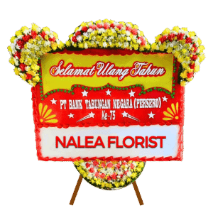 Karangan bunga papan selamat sukses Nalea Florist LEONORA 34 dengan rangkaian bunga segar