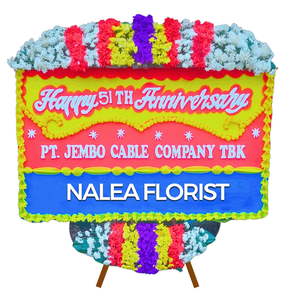 Karangan bunga papan selamat sukses Nalea Florist PATRICIA 39 dengan rangkaian bunga segar