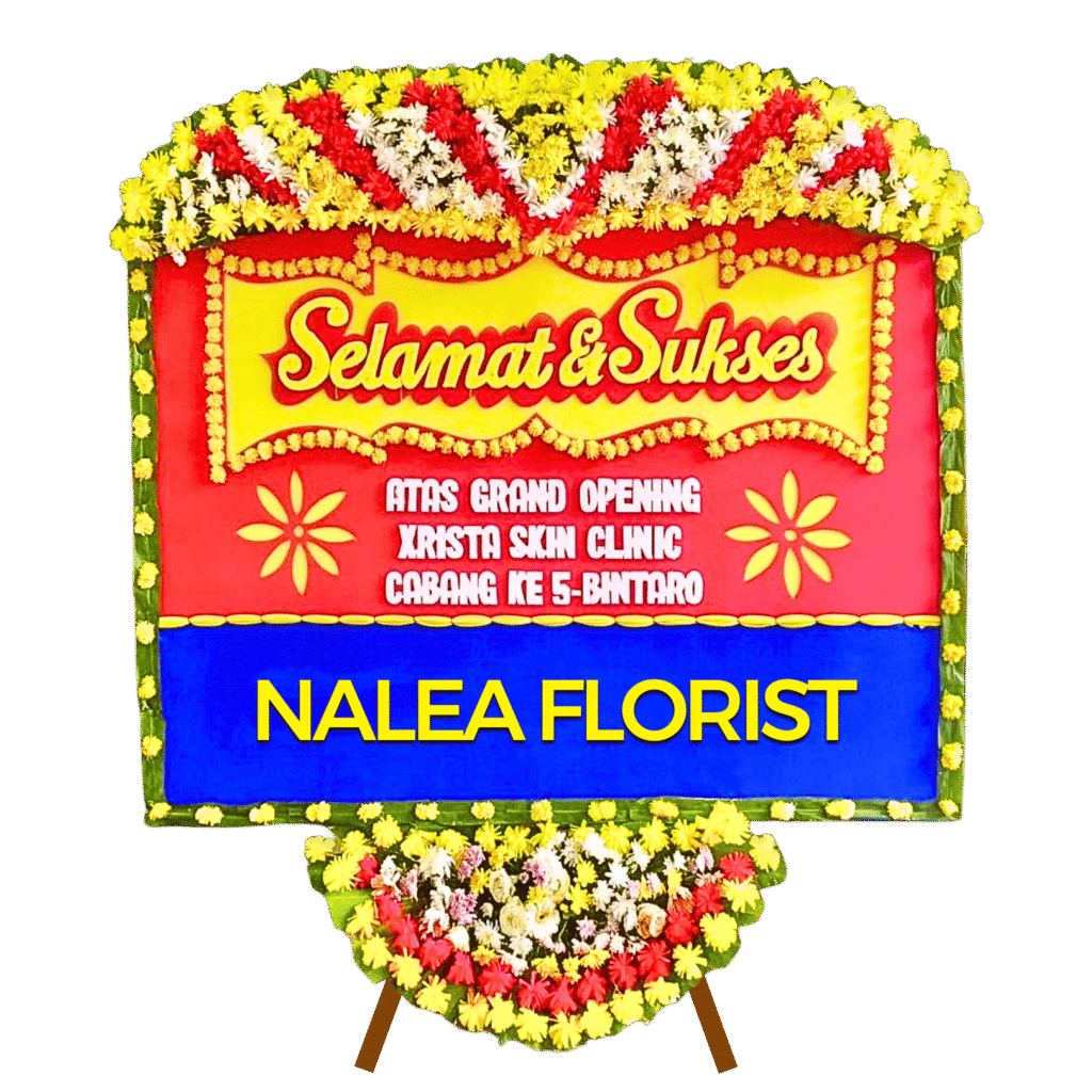 Karangan bunga papan selamat sukses Nalea Florist ELEANORA 05 dengan rangkaian bunga segar