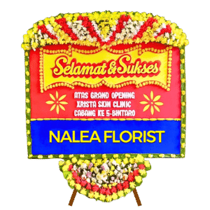 Karangan bunga papan selamat sukses Nalea Florist ELEANORA 05 dengan rangkaian bunga segar