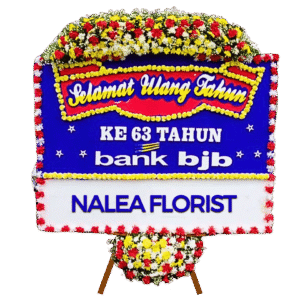 Karangan bunga papan selamat sukses Nalea Florist FRANCESCA 06 dengan rangkaian bunga segar