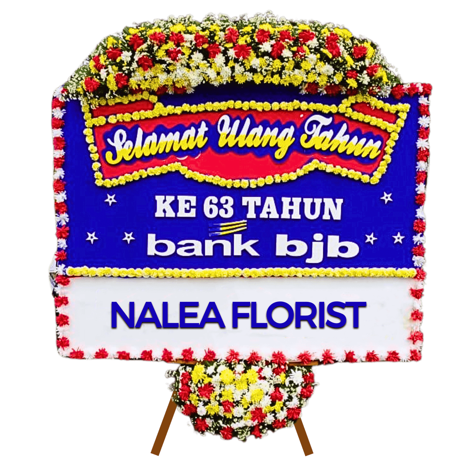 Karangan bunga papan selamat sukses Nalea Florist FRANCESCA 06 dengan rangkaian bunga segar