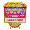 Karangan bunga papan selamat sukses Nalea Florist JESSICA 09 dengan rangkaian bunga segar