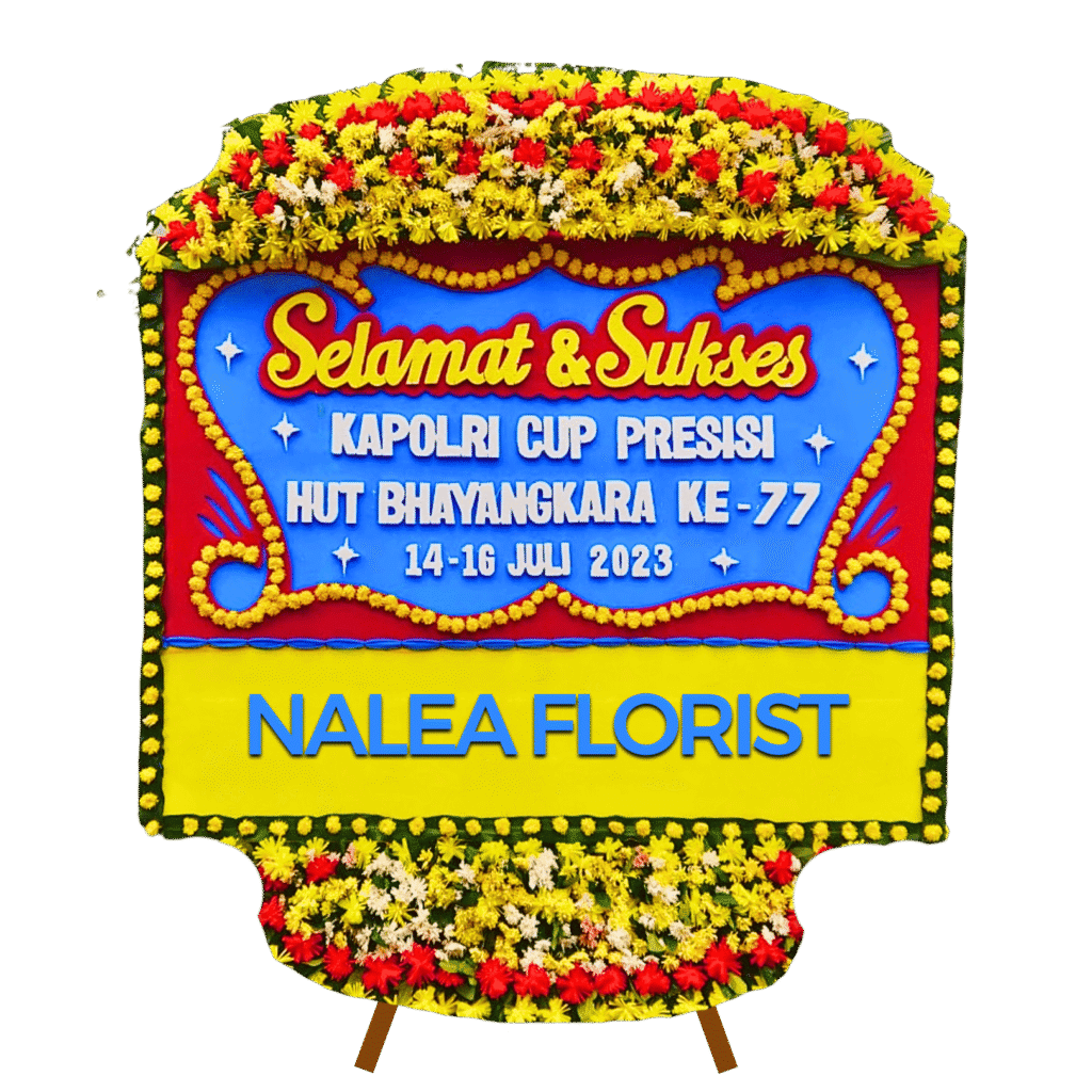 Karangan bunga papan selamat sukses Nalea Florist LILIANA 11 dengan rangkaian bunga segar