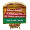 Karangan bunga papan selamat sukses Nalea Florist THERESIA 18 dengan rangkaian bunga segar