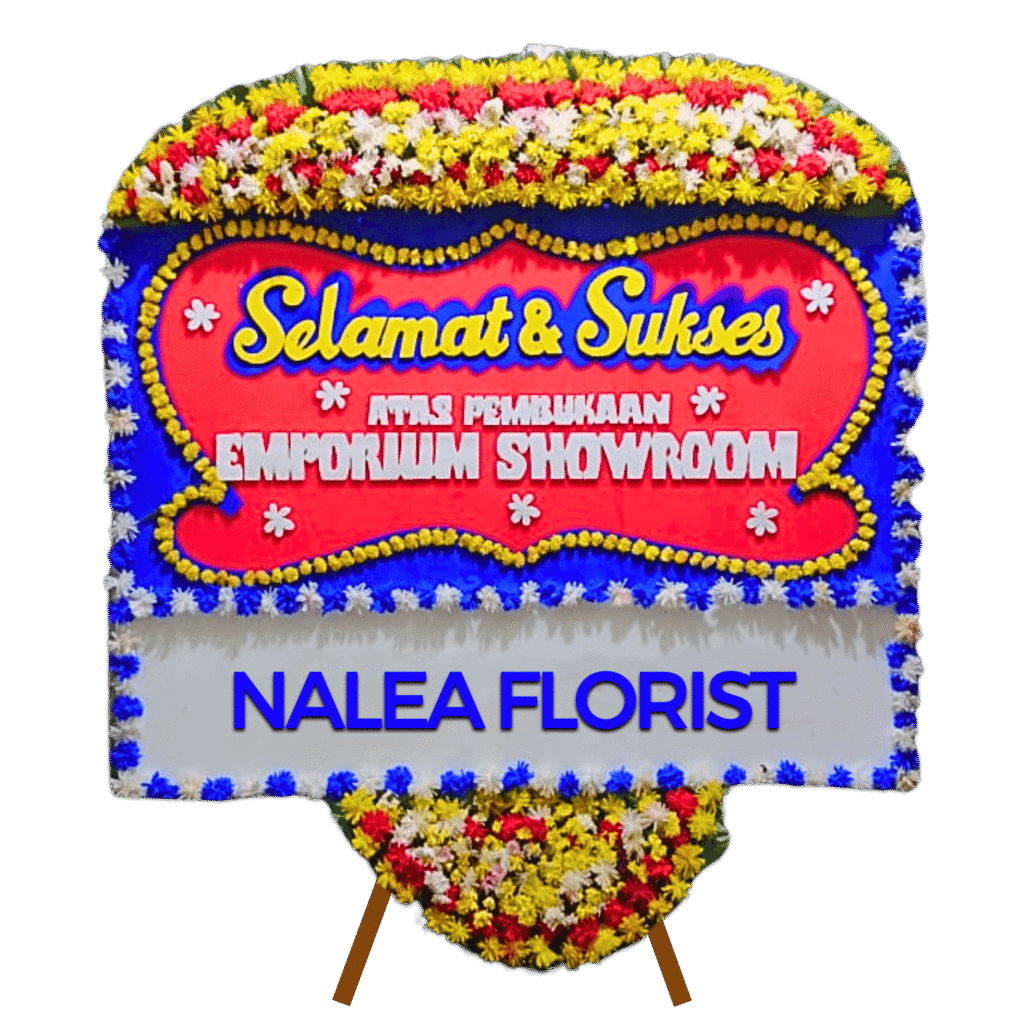 Karangan bunga papan selamat sukses Nalea Florist VERONICA 19 dengan rangkaian bunga segar