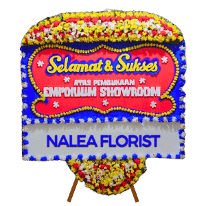 Karangan bunga papan selamat sukses Nalea Florist VERONICA 19 dengan rangkaian bunga segar