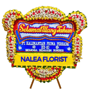 Karangan bunga papan selamat sukses Nalea Florist ORAVELIS 04 dengan rangkaian bunga segar