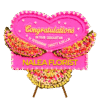 Karangan bunga papan selamat sukses Nalea Florist ELAROVA 02 dengan rangkaian bunga segar