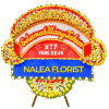 Karangan bunga papan selamat sukses Nalea Florist SORAVEL 02 dengan rangkaian bunga segar