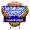 Karangan bunga papan selamat sukses Nalea Florist VIRELIA 03 dengan rangkaian bunga segar
