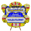 Karangan bunga papan selamat sukses Nalea Florist ELVARESSA 03 dengan rangkaian bunga segar