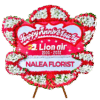 Karangan bunga papan selamat sukses Nalea Florist LORAVEL 04 dengan rangkaian bunga segar
