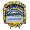 Karangan bunga papan duka cita Nalea Florist SAVELLORA 01 dengan rangkaian bunga segar
