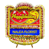 Karangan bunga papan Happy Wedding Nalea Florist AVELUNE 04 dengan rangkaian bunga segar