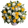 Bunga meja Nalea Florist VELARIS 01 dengan rangkaian bunga segar