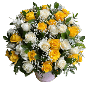 Bunga meja Nalea Florist VELARIS 01 dengan rangkaian bunga segar