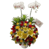 Rangkaian bunga meja Nalea Florist SOREVIA 15 dengan rangkaian bunga segar