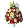 Bunga meja Nalea Florist ELVARET 04 dengan rangkaian bunga segar