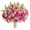 Bunga meja Nalea Florist LORAVEN 06 dengan rangkaian bunga segar