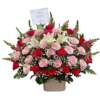 Rangkaian bunga meja Nalea Florist LUNAVERA 18 dengan rangkaian bunga segar