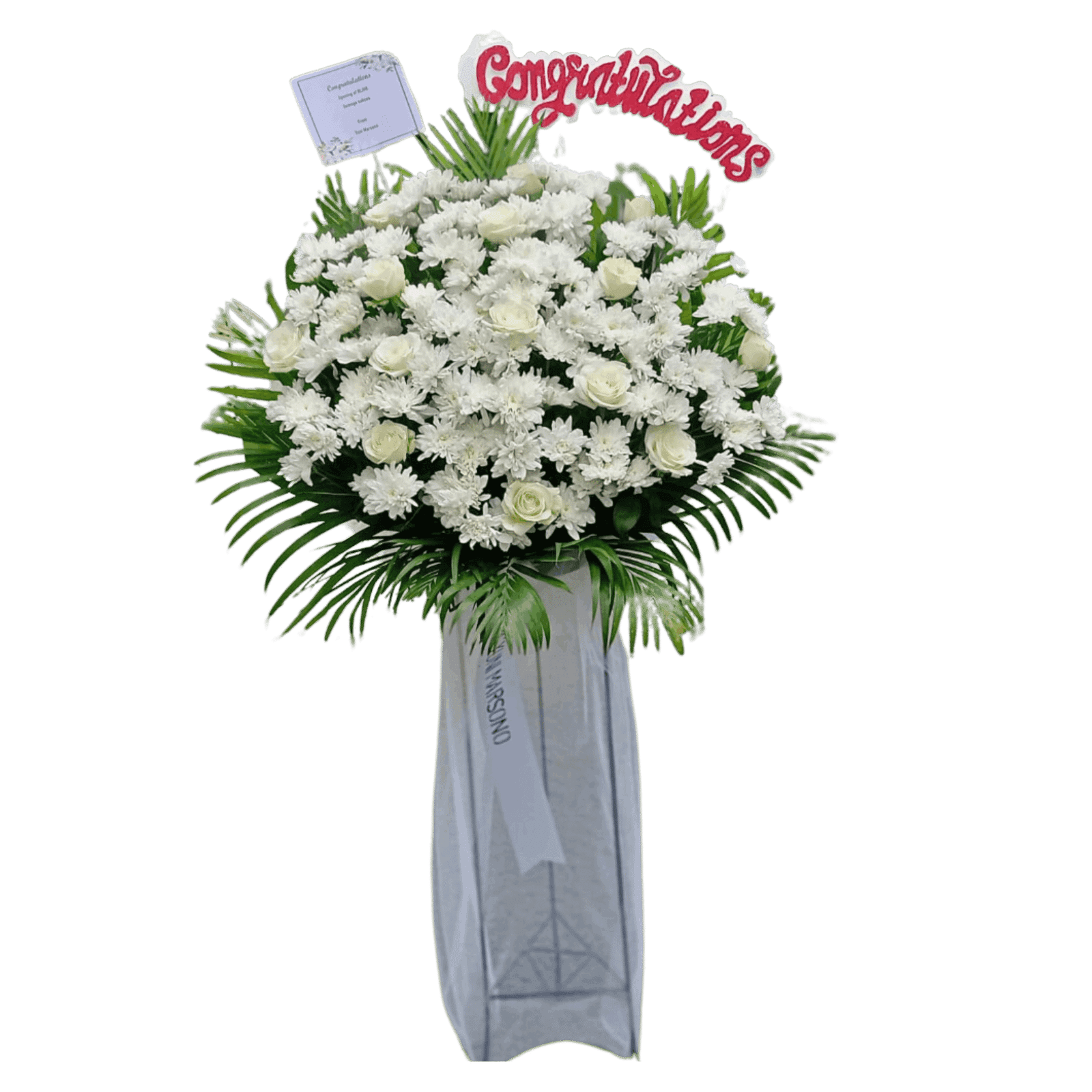 Standing flower Nalea Florist AVORELIA 23 dengan rangkaian bunga segar untuk berbagai ucapan