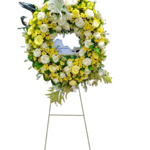 Standing flower Nalea Florist KRANSVEILLE 25 dengan rangkaian bunga segar untuk berbagai ucapan
